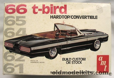 AMT 1/25 Ford 1966 Thunderbird - Hardtop or Convertible Custom or Stock, 2208 plastic model kit